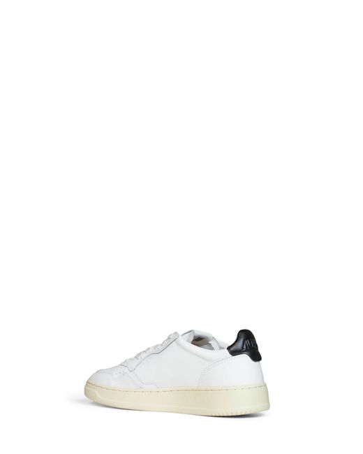 Autry White Leather Medalist Low Sneakers for men