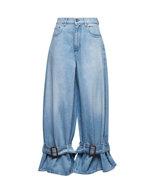 J.W. Anderson Blue Jw Anderson Denim Buckled Cuff Jeans