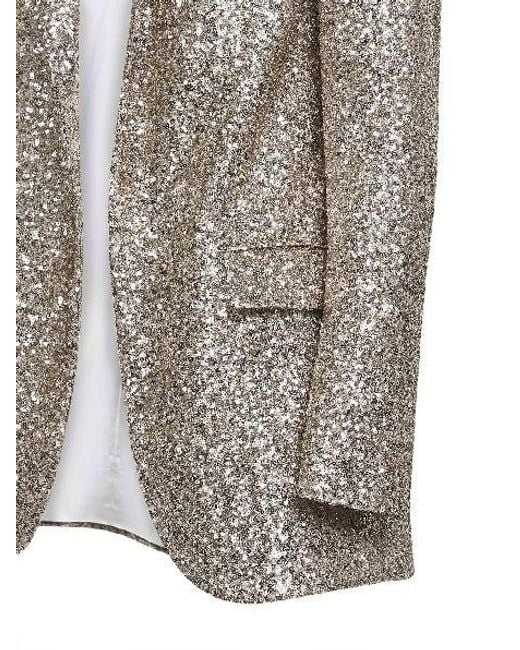 Blanca Vita Gray Sequins Gropsy Jacket