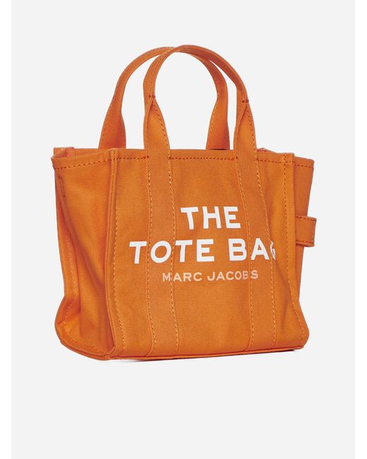 Marc Jacobs Orange The Small Tote Canvas Bag
