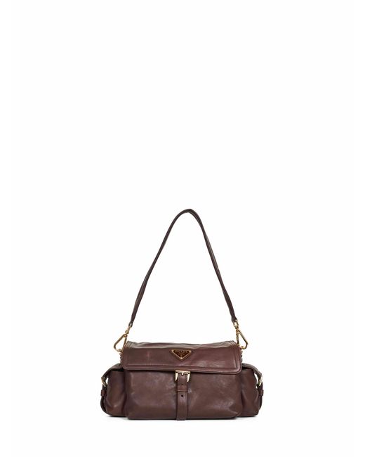 Prada Brown Sienna Prada Explore Medium Shoulder Bag