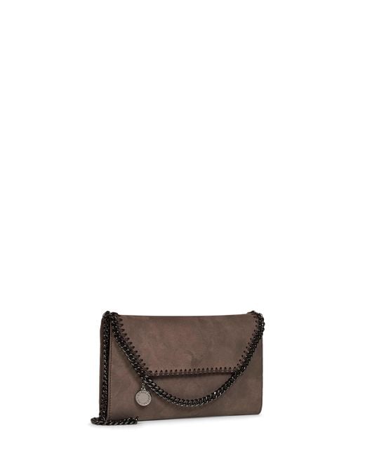 Stella McCartney Brown Dark Taupe Falabella Wallet Crossbody Bag