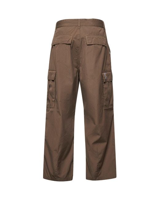 Carhartt Brown Branch Poplin Cole Cargo Pants for men