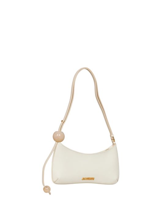 Jacquemus Natural The Bisou Perle Beaded Shoulder Bag