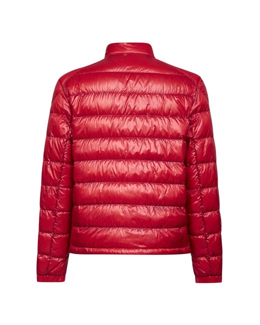 Moncler Red Selves Short Down Jacket for men