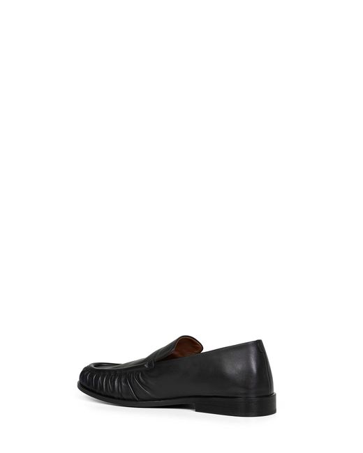 Marsèll Black Soft Smooth Leather Loafers for men