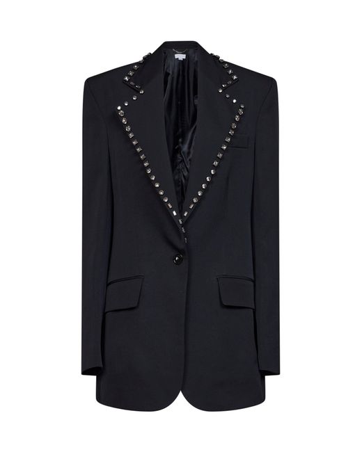 Stella McCartney Black Wool Embellished Blazer