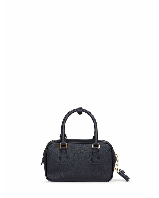 Prada Blue Top-Handle Bag With Shoulder Bag