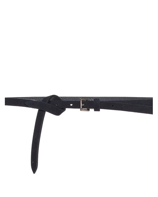 D 40 White Suede Belt for men