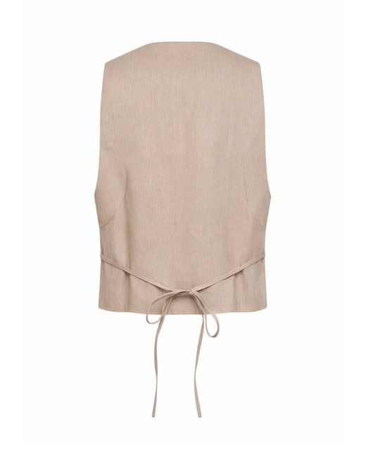Jacquemus Natural The Paysan Fitted Belted Tailored Waistcoat for men
