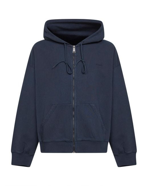 Carhartt Blue Hooded Sweat Jacket Benton for men