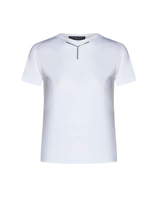 Y. Project Blue Stretch Jersey Y Chrome Baby Tee