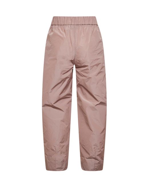 Herno Pink Powder New Techno Taffeta Carrot-Fit Trousers