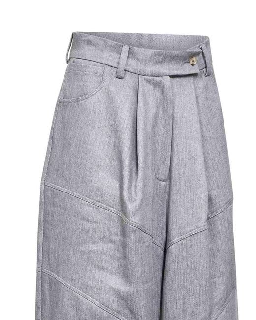 Batakovic Gray Loro Piana Linen Blend Denim Trousers