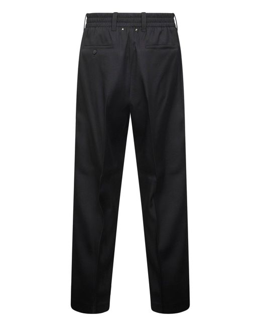 Golden Goose Deluxe Brand Black Virgin Wool Joggins Trousers for men