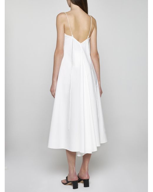 Rohe White Cotton Midi Dress