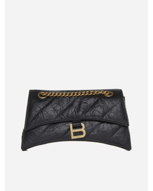 Balenciaga Black Crush S Quilted Leather Bag