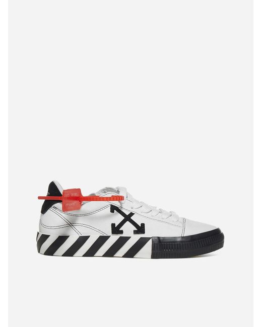 Off-White c/o Virgil Abloh White Vulcanized Low Leather Trainers