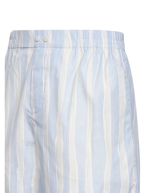Jacquemus Blue Striped Gouache-Printed The Caleçon Boxer Shorts for men