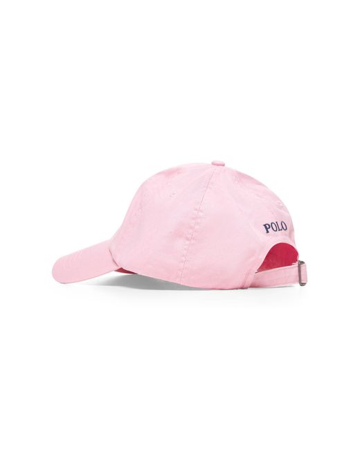 Polo Ralph Lauren Pink Chino Baseball Cap for men