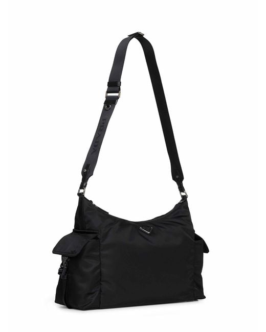 PRADA VIAGGIO Black Prada Explore Crossbody Bag for men