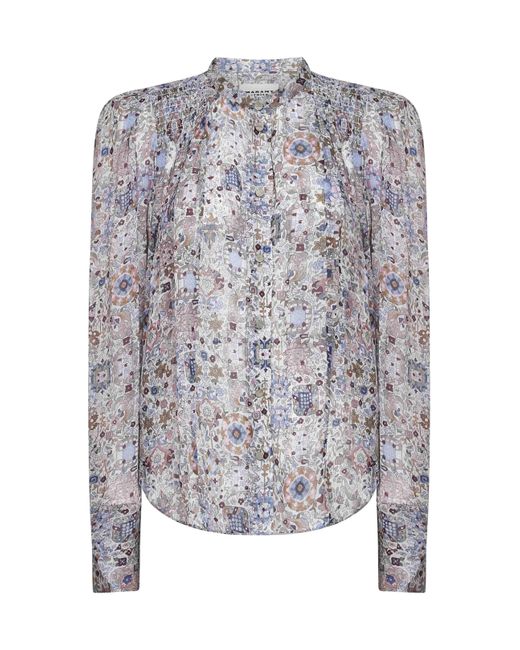 Blusa Noeline di Isabel Marant in Gray