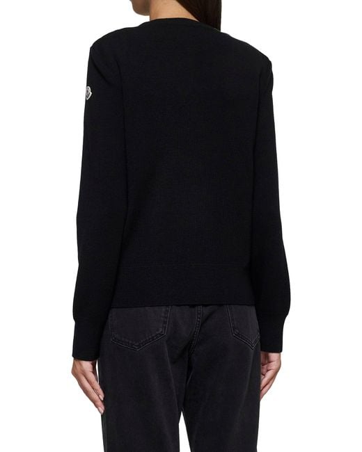 Cardigan Imbottito di Moncler in Black