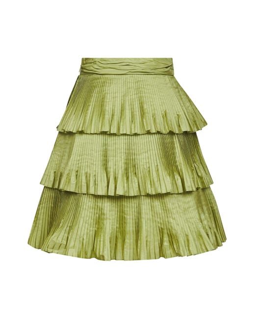 Valentino Green Short Skirts