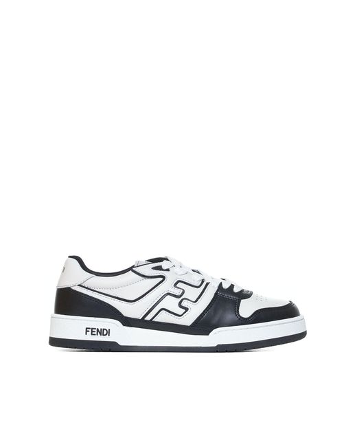 Sneakers Match di Fendi in White da Uomo