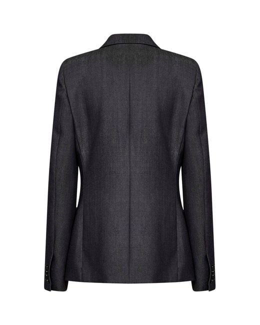 Balenciaga Black Dark Double-Breasted Tailored Jacket