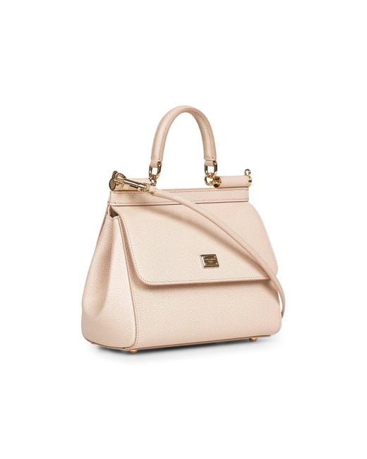 Dolce & Gabbana White Medium Sicily Handbag