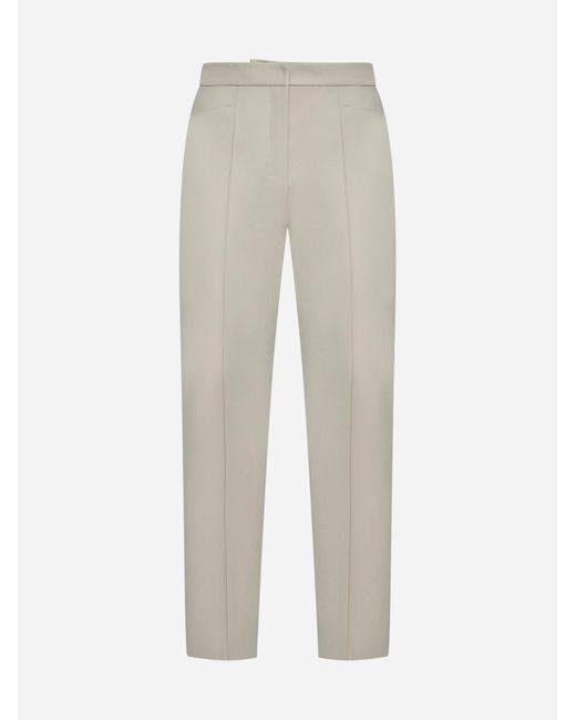 Max Mara White Zemira Trousers