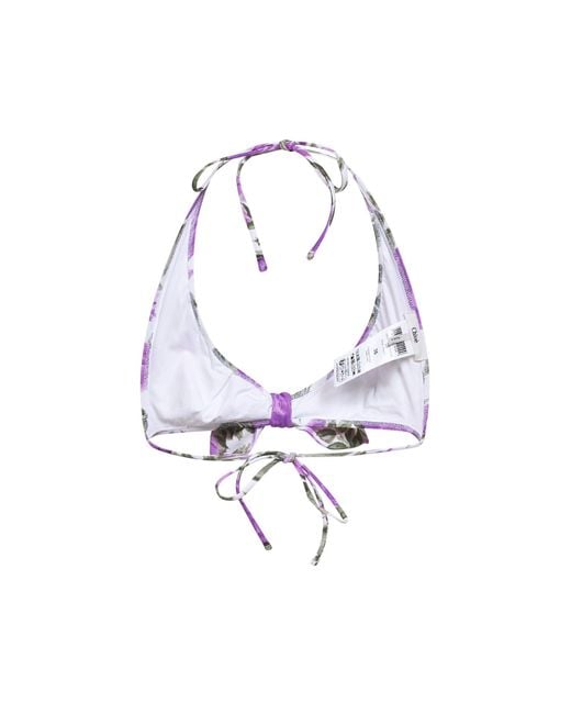 Chloé Multicolor And Rose-Printed Bikini Top