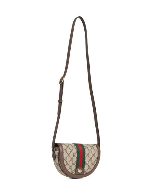 Gucci White And Dark Ophidia Small Shoulder Bag