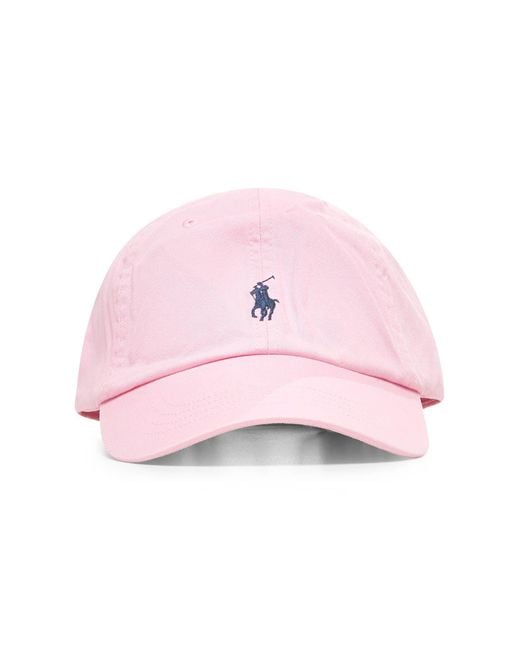 Polo Ralph Lauren Pink Chino Baseball Cap for men