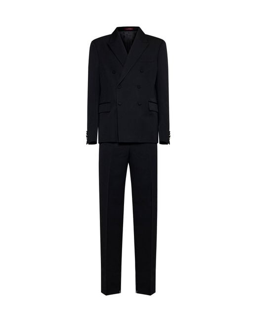 Gucci Black Wool Suit for men