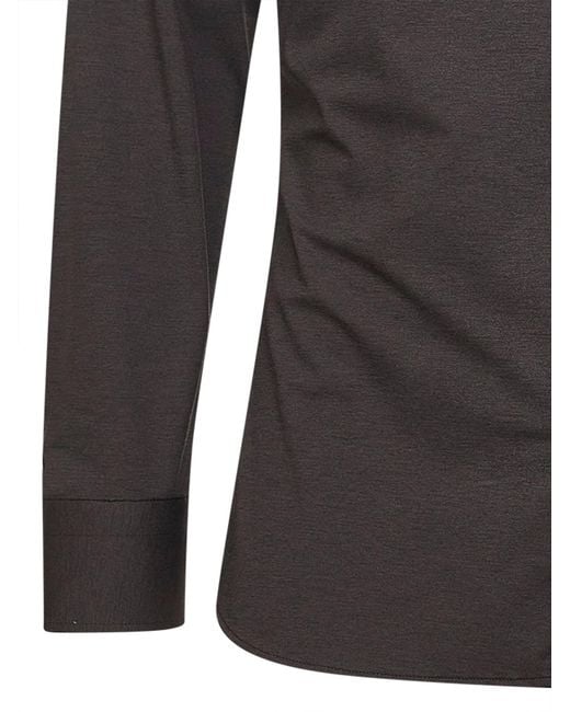 D 40 Black Stretch Jersey Shirt for men