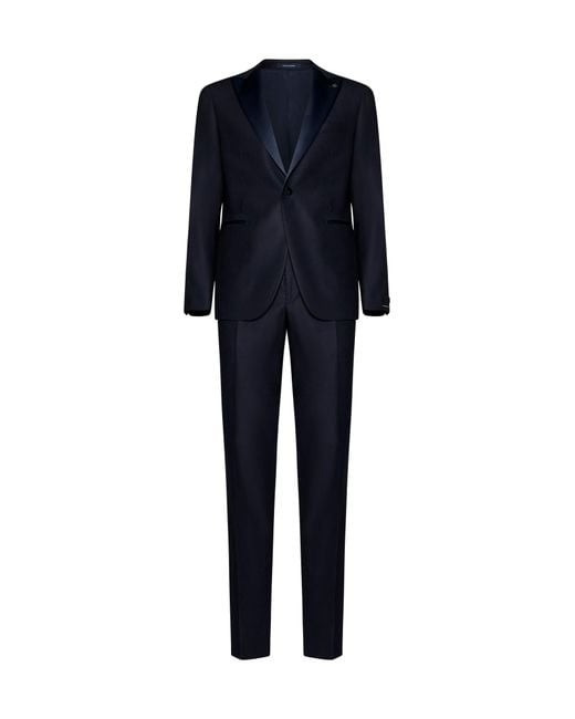 Tagliatore Blue Stretch Wool Tuxedo for men