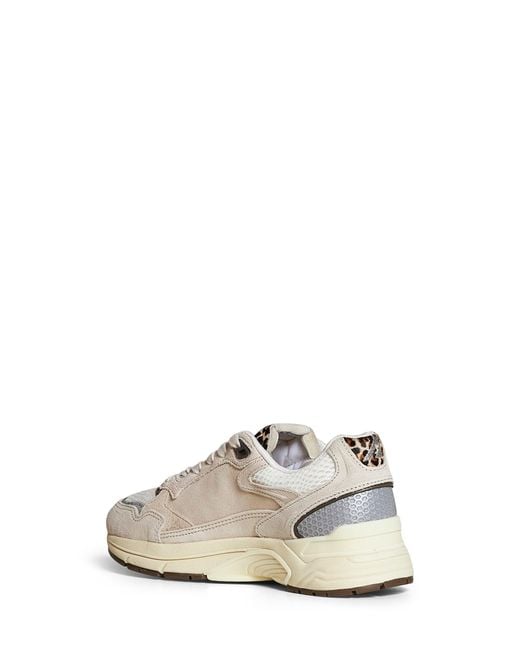 Autry White Mesh And Suede And Calf Hair Hyperway Sneakers
