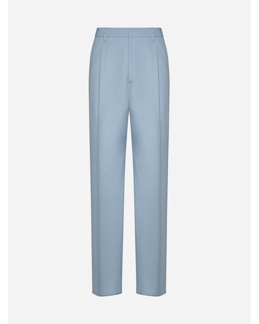 Lardini Blue Miami Wool-blend Trousers for men