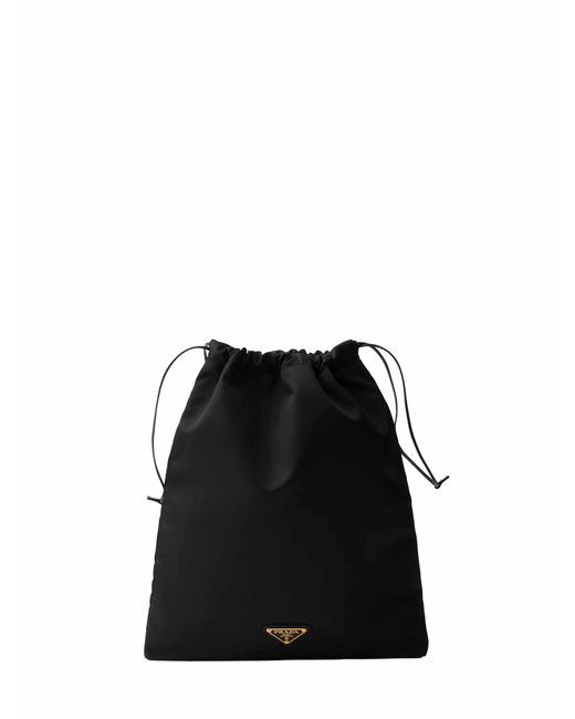 Prada Black Drawstring Pouch Bag