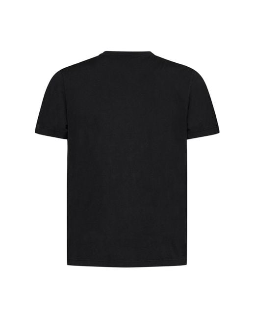D 40 Black Organic Cotton T-Shirt for men