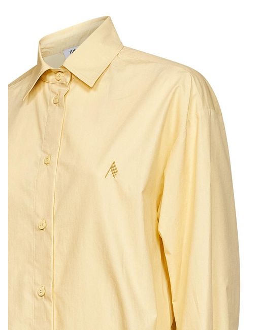 The Attico Natural Pale Cotton Poplin "Diana" Shirt
