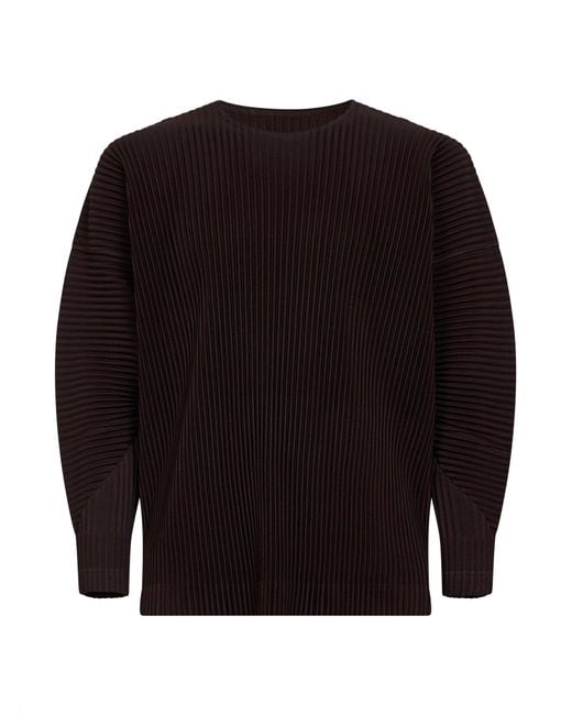 Homme Plissé Issey Miyake Black Egg Plant Monthly Colors: January Top for men