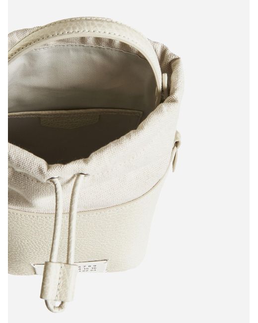 Maison Margiela White 5ac Leather Bucket Bag