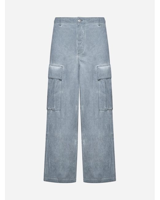 Marni Blue Cargo baggy Jeans for men