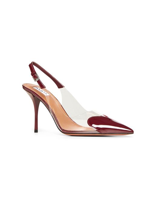 Alaïa Pink Slingback Pumps Le Cœur
