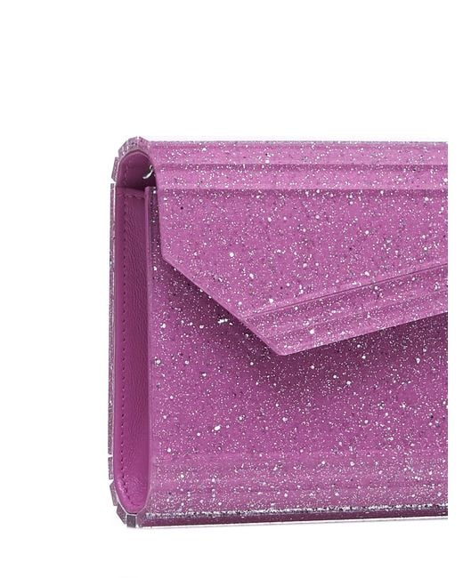 Jimmy Choo Purple Light Candy Clutch Bag