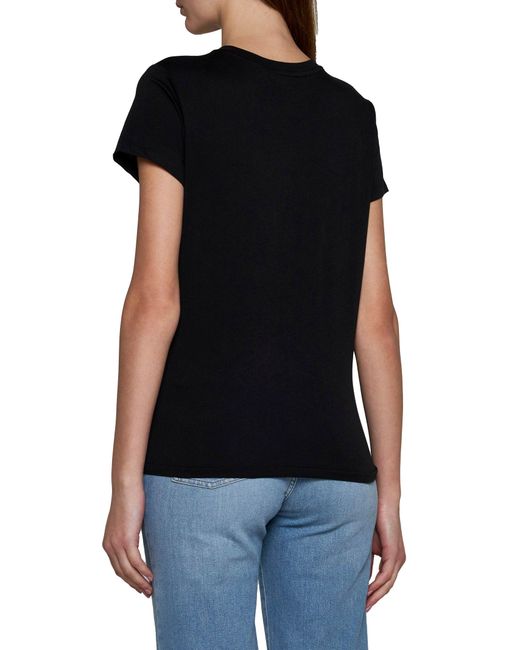 Polo Ralph Lauren Black Cotton T-Shirt With Logo