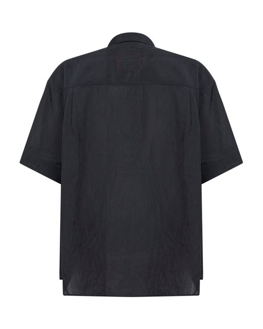 Uma Wang Blue Viscose Teorya Shirt for men